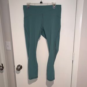 Lululemon Train Times 7/8 Sz 12 Mint Green
